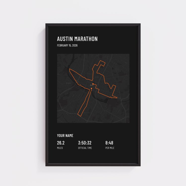 Austin Marathon - Classic Dark