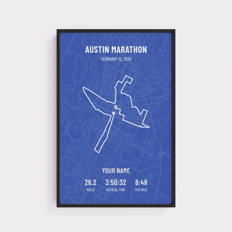 Austin Marathon - Modern Navy