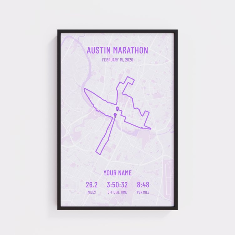 Austin Marathon - Modern Purple